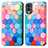 Custodia Portafoglio In Pelle Fantasia Modello Cover con Supporto S02D per Nokia C32