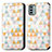 Custodia Portafoglio In Pelle Fantasia Modello Cover con Supporto S02D per Nokia G22