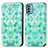 Custodia Portafoglio In Pelle Fantasia Modello Cover con Supporto S02D per Nokia G22