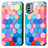 Custodia Portafoglio In Pelle Fantasia Modello Cover con Supporto S02D per Nokia G22