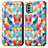 Custodia Portafoglio In Pelle Fantasia Modello Cover con Supporto S02D per Nokia G22