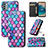 Custodia Portafoglio In Pelle Fantasia Modello Cover con Supporto S02D per Nokia G22