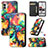 Custodia Portafoglio In Pelle Fantasia Modello Cover con Supporto S02D per Nothing Phone 2