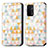 Custodia Portafoglio In Pelle Fantasia Modello Cover con Supporto S02D per OnePlus Nord N200 5G