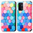 Custodia Portafoglio In Pelle Fantasia Modello Cover con Supporto S02D per OnePlus Nord N200 5G Colorato