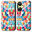 Custodia Portafoglio In Pelle Fantasia Modello Cover con Supporto S02D per Oppo K11x 5G