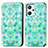 Custodia Portafoglio In Pelle Fantasia Modello Cover con Supporto S02D per Oppo Reno7 A