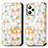 Custodia Portafoglio In Pelle Fantasia Modello Cover con Supporto S02D per Realme C35