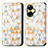 Custodia Portafoglio In Pelle Fantasia Modello Cover con Supporto S02D per Realme Narzo N55