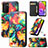 Custodia Portafoglio In Pelle Fantasia Modello Cover con Supporto S02D per Samsung Galaxy A02s