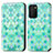 Custodia Portafoglio In Pelle Fantasia Modello Cover con Supporto S02D per Samsung Galaxy A02s