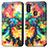 Custodia Portafoglio In Pelle Fantasia Modello Cover con Supporto S02D per Samsung Galaxy A11 Multicolore