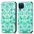 Custodia Portafoglio In Pelle Fantasia Modello Cover con Supporto S02D per Samsung Galaxy A12 5G Verde