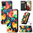 Custodia Portafoglio In Pelle Fantasia Modello Cover con Supporto S02D per Samsung Galaxy A12 Nacho