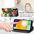 Custodia Portafoglio In Pelle Fantasia Modello Cover con Supporto S02D per Samsung Galaxy A13 5G