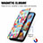 Custodia Portafoglio In Pelle Fantasia Modello Cover con Supporto S02D per Samsung Galaxy A21s