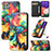 Custodia Portafoglio In Pelle Fantasia Modello Cover con Supporto S02D per Samsung Galaxy A22s 5G