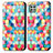 Custodia Portafoglio In Pelle Fantasia Modello Cover con Supporto S02D per Samsung Galaxy A22s 5G Multicolore