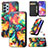 Custodia Portafoglio In Pelle Fantasia Modello Cover con Supporto S02D per Samsung Galaxy A23 4G