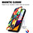 Custodia Portafoglio In Pelle Fantasia Modello Cover con Supporto S02D per Samsung Galaxy A52s 5G