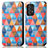 Custodia Portafoglio In Pelle Fantasia Modello Cover con Supporto S02D per Samsung Galaxy A52s 5G Marrone