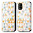 Custodia Portafoglio In Pelle Fantasia Modello Cover con Supporto S02D per Samsung Galaxy A71 5G Bianco