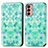 Custodia Portafoglio In Pelle Fantasia Modello Cover con Supporto S02D per Samsung Galaxy F13 4G