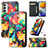 Custodia Portafoglio In Pelle Fantasia Modello Cover con Supporto S02D per Samsung Galaxy F23 5G