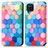 Custodia Portafoglio In Pelle Fantasia Modello Cover con Supporto S02D per Samsung Galaxy M12