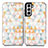 Custodia Portafoglio In Pelle Fantasia Modello Cover con Supporto S02D per Samsung Galaxy S21 5G