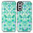 Custodia Portafoglio In Pelle Fantasia Modello Cover con Supporto S02D per Samsung Galaxy S21 FE 5G