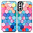 Custodia Portafoglio In Pelle Fantasia Modello Cover con Supporto S02D per Samsung Galaxy S21 FE 5G