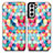 Custodia Portafoglio In Pelle Fantasia Modello Cover con Supporto S02D per Samsung Galaxy S21 FE 5G Colorato