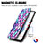 Custodia Portafoglio In Pelle Fantasia Modello Cover con Supporto S02D per Samsung Galaxy S22 Plus 5G