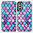 Custodia Portafoglio In Pelle Fantasia Modello Cover con Supporto S02D per Samsung Galaxy S22 Plus 5G