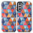 Custodia Portafoglio In Pelle Fantasia Modello Cover con Supporto S02D per Samsung Galaxy S22 Plus 5G