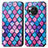 Custodia Portafoglio In Pelle Fantasia Modello Cover con Supporto S02D per Sharp Aquos R8