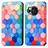 Custodia Portafoglio In Pelle Fantasia Modello Cover con Supporto S02D per Sharp Aquos R8