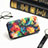 Custodia Portafoglio In Pelle Fantasia Modello Cover con Supporto S02D per Sharp Aquos wish3