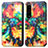 Custodia Portafoglio In Pelle Fantasia Modello Cover con Supporto S02D per Sony Xperia 1 IV Multicolore