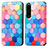 Custodia Portafoglio In Pelle Fantasia Modello Cover con Supporto S02D per Sony Xperia 1 IV SO-51C Colorato