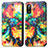 Custodia Portafoglio In Pelle Fantasia Modello Cover con Supporto S02D per Sony Xperia Ace II SO-41B