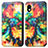 Custodia Portafoglio In Pelle Fantasia Modello Cover con Supporto S02D per Sony Xperia Ace III SO-53C