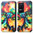 Custodia Portafoglio In Pelle Fantasia Modello Cover con Supporto S02D per Xiaomi Redmi K40S 5G Multicolore