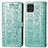 Custodia Portafoglio In Pelle Fantasia Modello Cover con Supporto S03D per Google Pixel 4 XL Verde