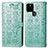 Custodia Portafoglio In Pelle Fantasia Modello Cover con Supporto S03D per Google Pixel 5a 5G Verde