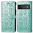 Custodia Portafoglio In Pelle Fantasia Modello Cover con Supporto S03D per Google Pixel 6 Pro 5G Verde