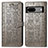 Custodia Portafoglio In Pelle Fantasia Modello Cover con Supporto S03D per Google Pixel 7 5G Grigio