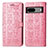 Custodia Portafoglio In Pelle Fantasia Modello Cover con Supporto S03D per Google Pixel 7 5G Rosa