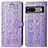 Custodia Portafoglio In Pelle Fantasia Modello Cover con Supporto S03D per Google Pixel 7 5G Viola